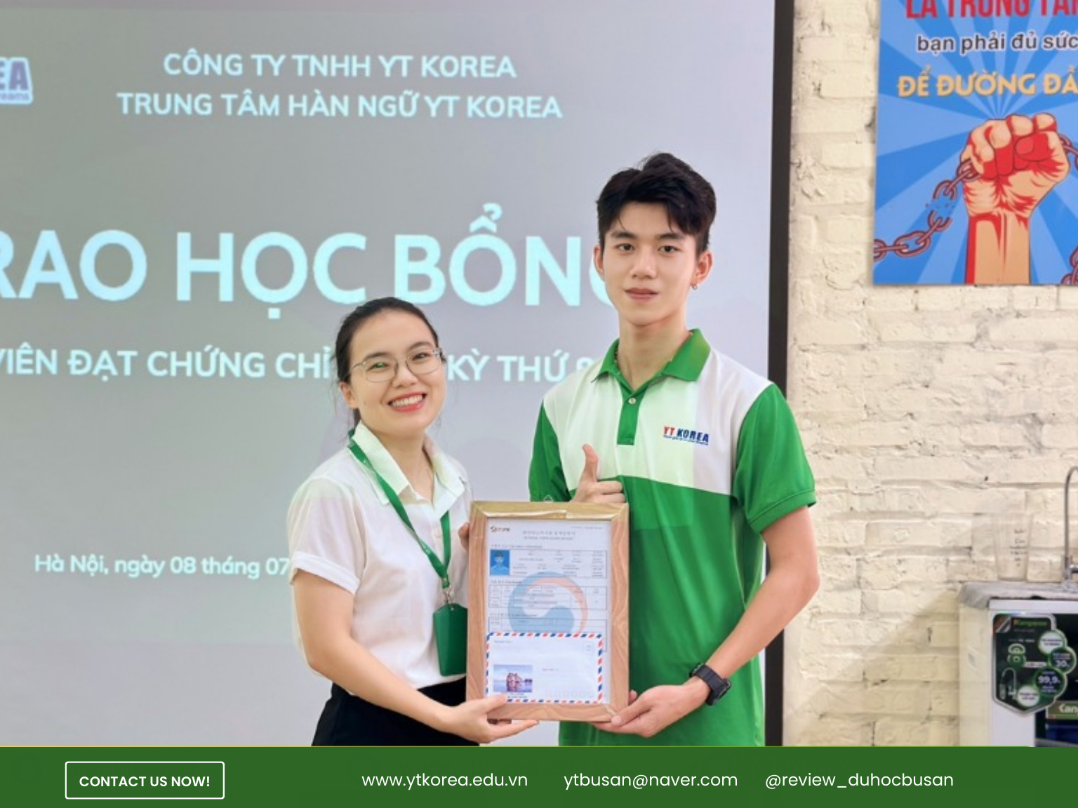 học bổng topik du học hàn quốc tại yt korea 2024