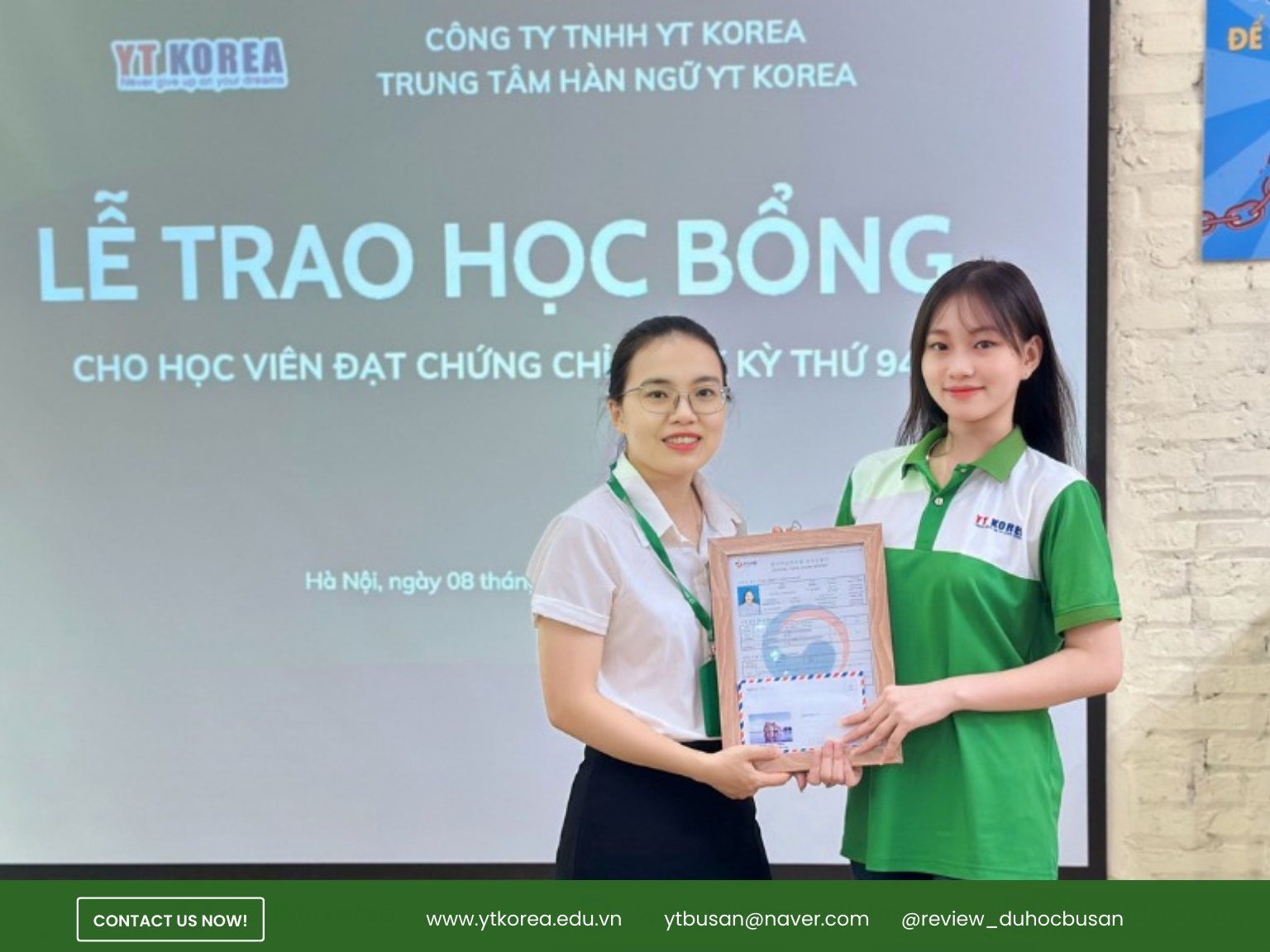 học bổng topik du học hàn quốc tại yt korea 2024