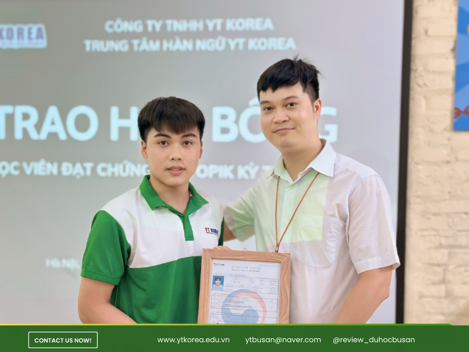 học bổng topik du học hàn quốc tại yt korea 2024