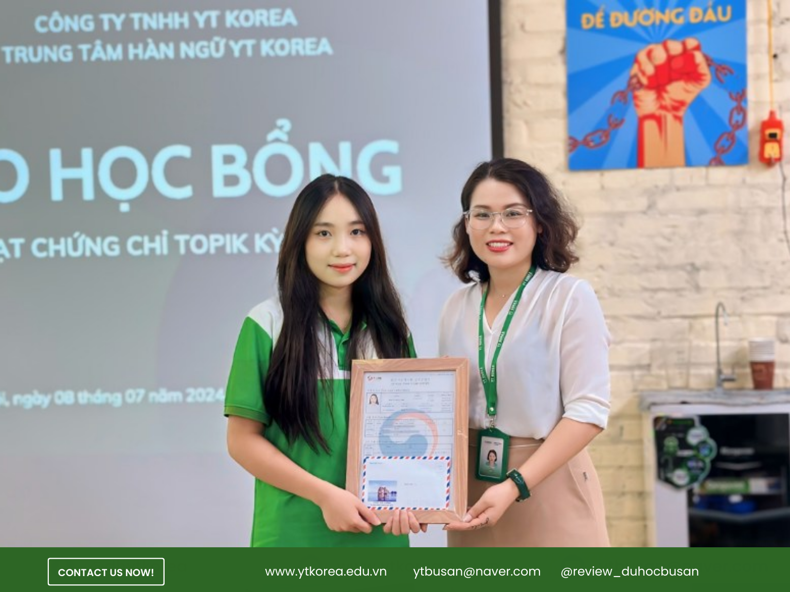 học bổng topik du học hàn quốc tại yt korea 2024